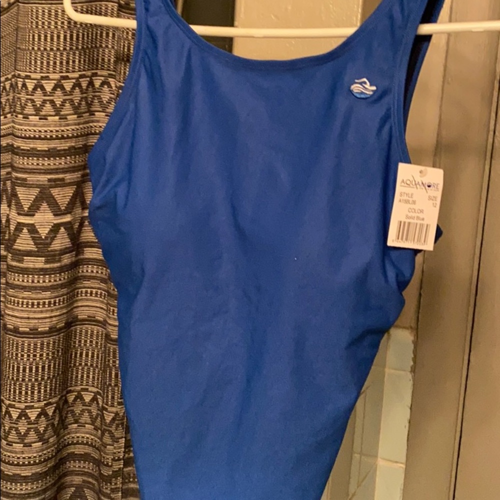 Women’s one piece swimsuit aqua more blue